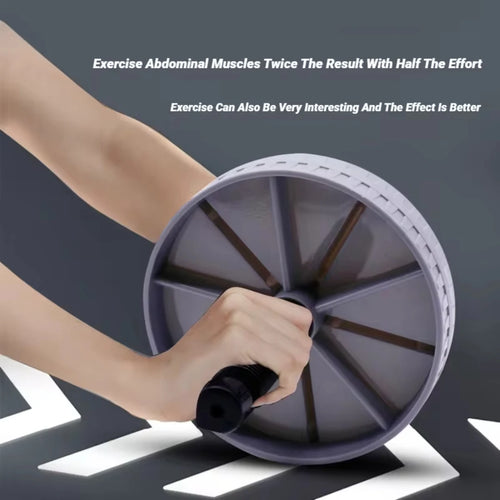 Abdominal Wheel Strong Load Bearing Non-Slip Roller Strengthen Muscle Exercise Equipment Fitness Training Home Use Silent