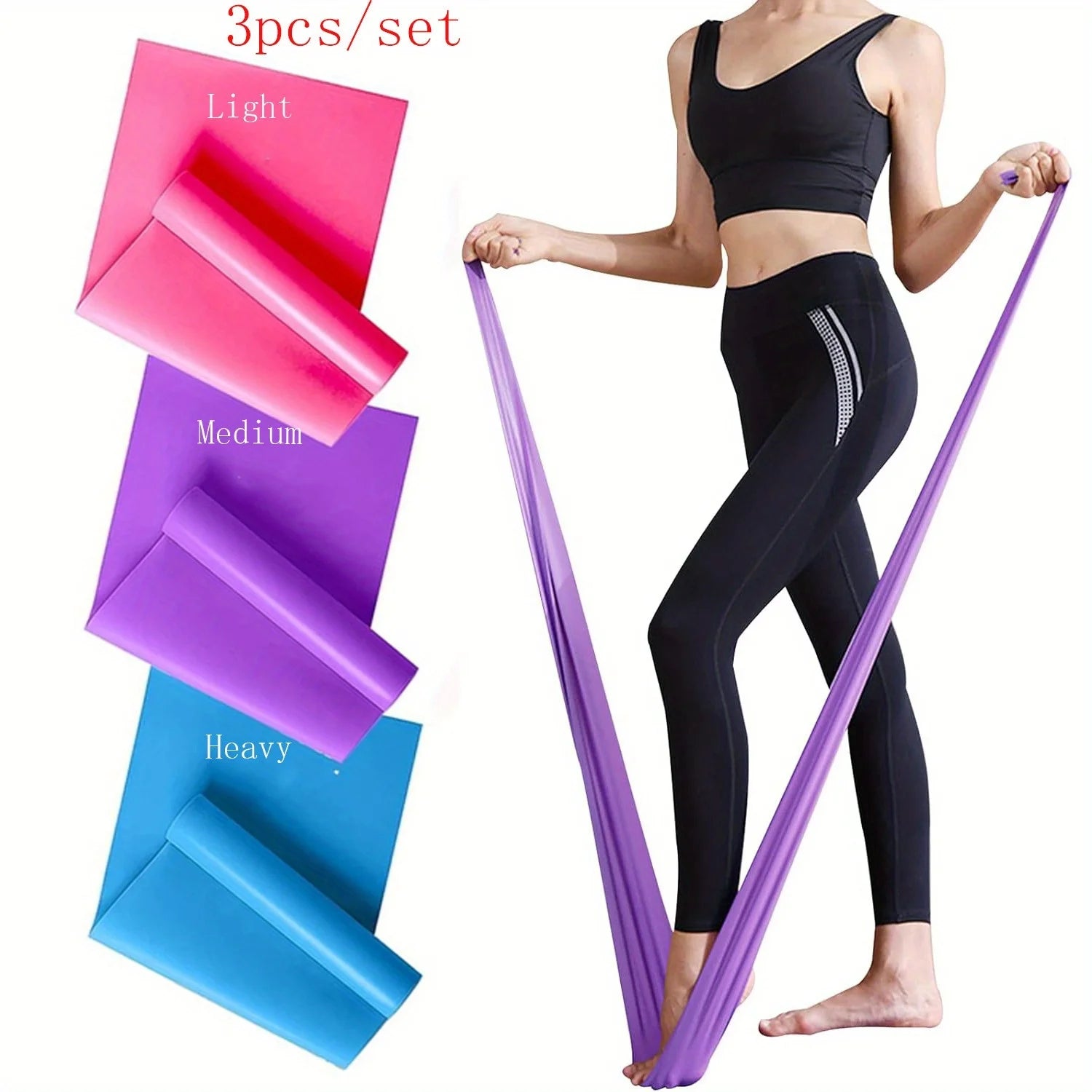 Resistance Bands Set - Home Workout for Men & Women