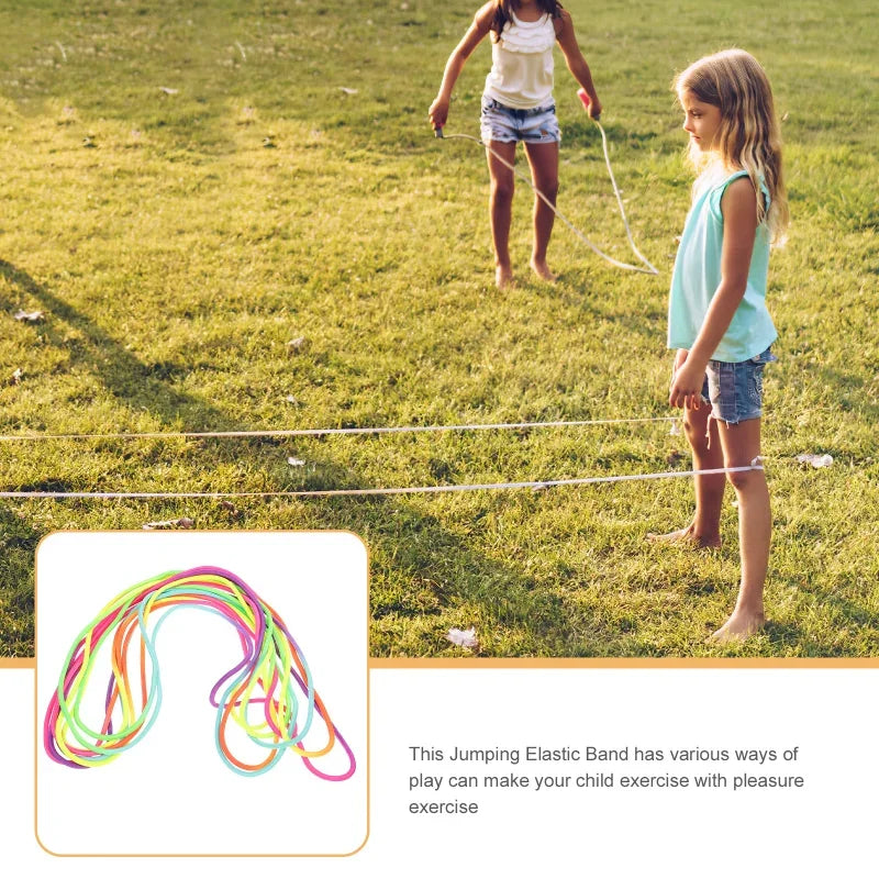 Rainbow Elastic Jump Rope – Fun Colorful Skipping Rope for Kids & Adults, Outdoor & Fitness Play (5M / 7M)